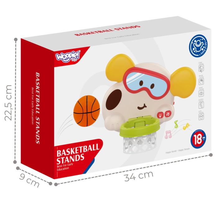Woopie Interactive Dog Basketball Hoop for Kids