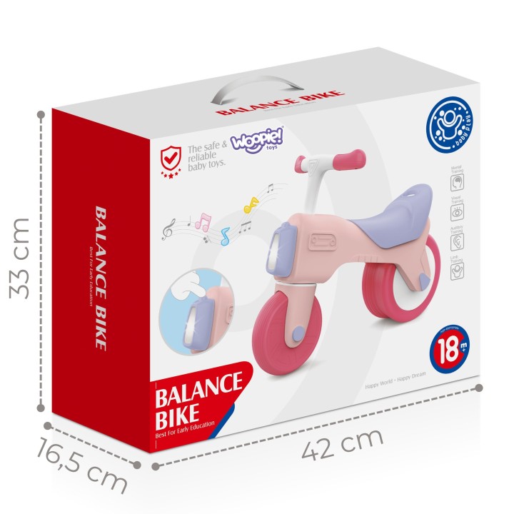 WOOPIE Balance Bike Interactive Ride-On Light and Sound