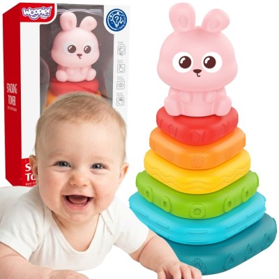 WOOPIE Bunny Sensory Tower | Puzzle for Babies