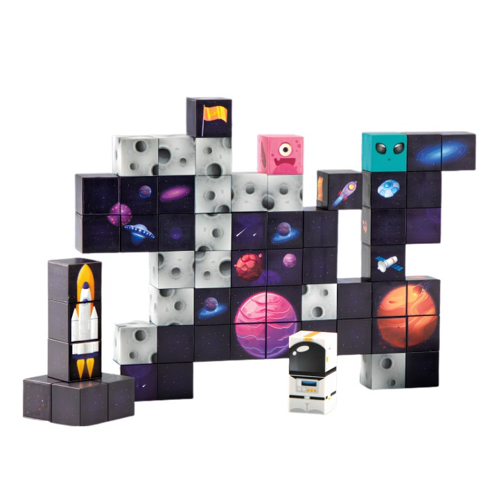 WOOPIE Magnetic construction cubes Kosmos 74 pcs.