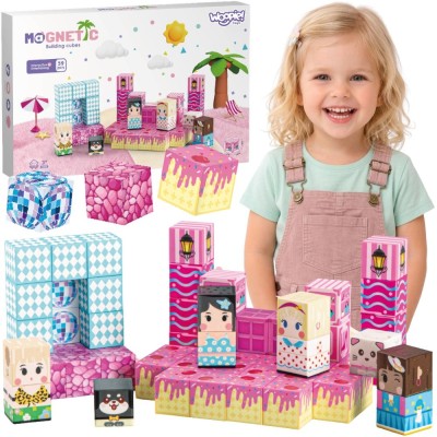 Woopie magnetic educational blocks 3D 59 pcs.