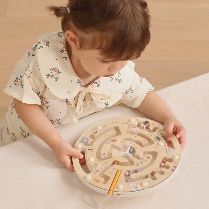 VIGA PolarB Wooden Magnetic Maze - Educational Toy