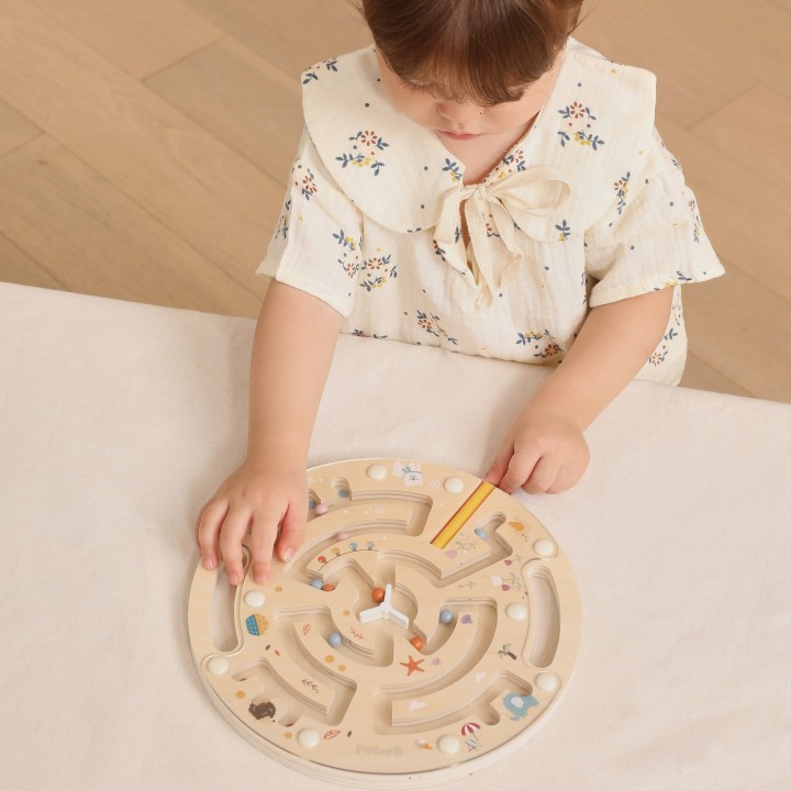 VIGA PolarB Wooden Magnetic Maze - Educational Toy