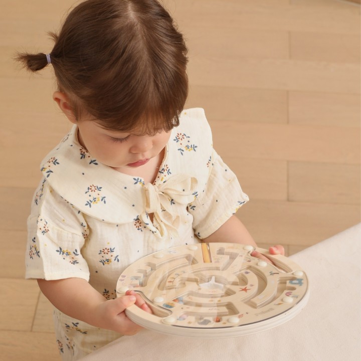 VIGA PolarB Wooden Magnetic Maze - Educational Toy