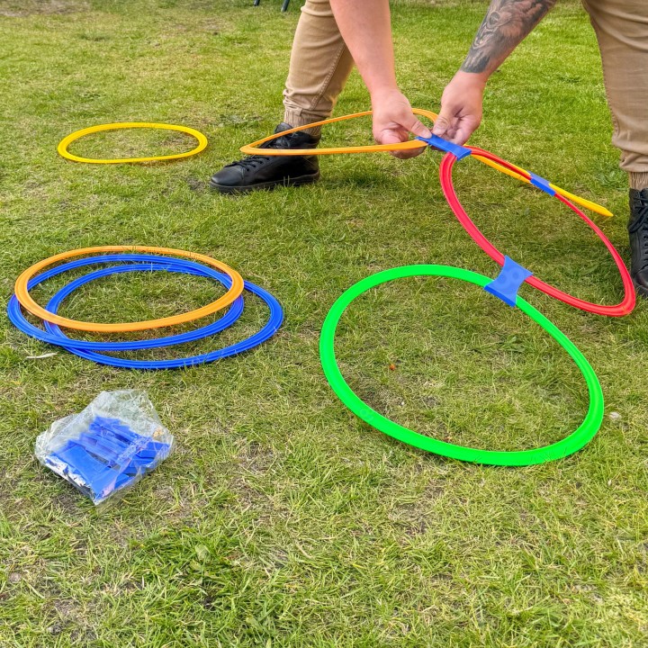 WOOPIE Hopscotch Game Set of 10 Jumping Rings - Perfect Fun!