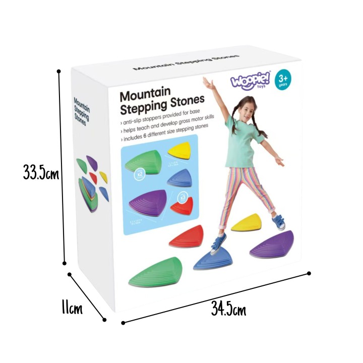 WOOPIE Sensory Stones for Balance Exercises 6 pcs.