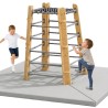 CLASSIC WORLD EDU Wooden Climbing Tower with Safety Mats Set