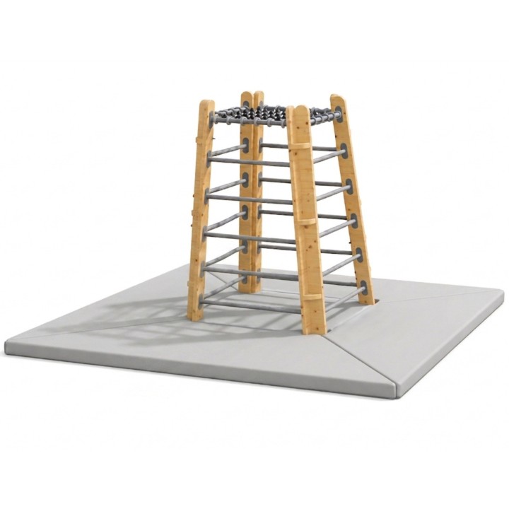 Wooden Climbing Tower with Mats Classic World - Playground