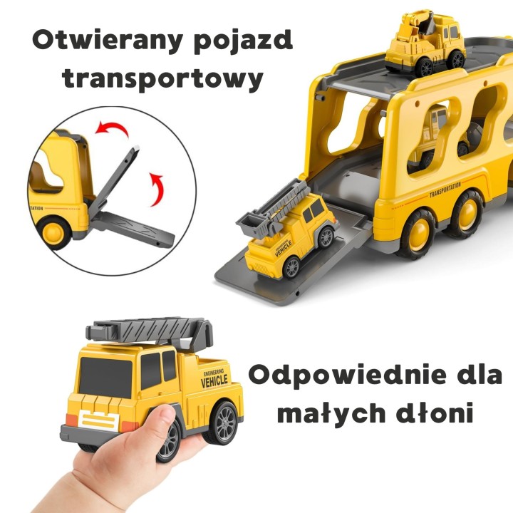 WOOPIE Road Tow Truck Set of 5 Cars - Roadside Assistance for Children