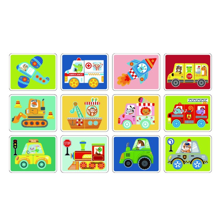Montessori TOOKY TOY 80-piece puzzle - Magnetic Box for Children