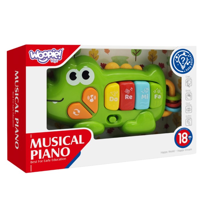 WOOPIE Interactive Piano Crocodile Musical Organ 18m+