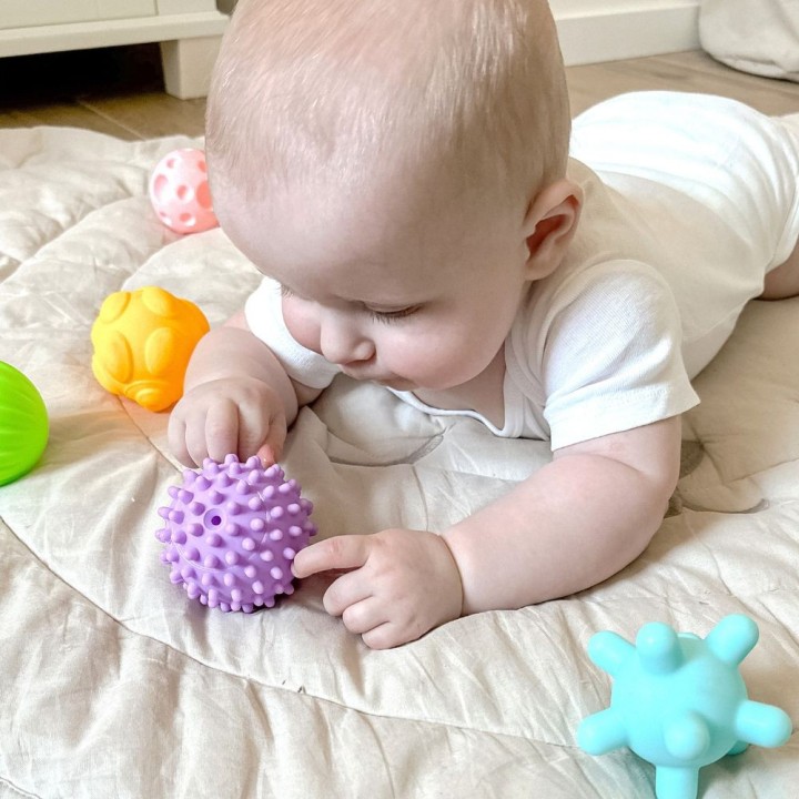 WOOPIE BABY 6-piece Squeeze Sensory Blocks - Fun and Development