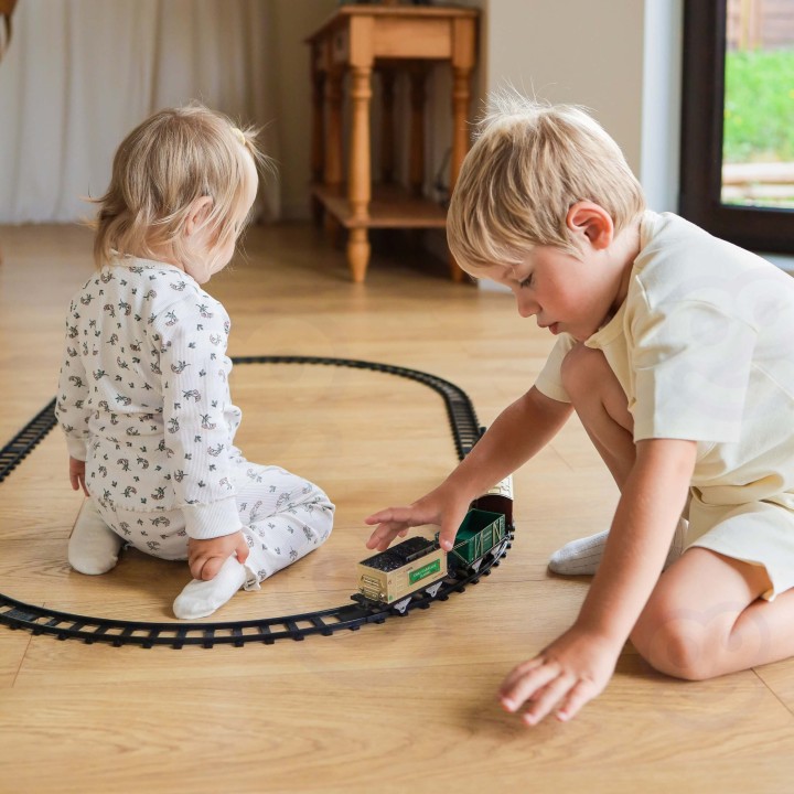 WOOPIE Classic Steam Train Locomotive Track XXL - Toy for Children