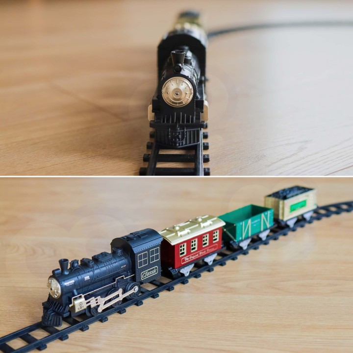 WOOPIE Classic Steam Train Locomotive Track XXL - Toy for Children