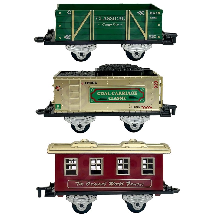 WOOPIE Classic Steam Train Locomotive Track XXL - Toy for Children