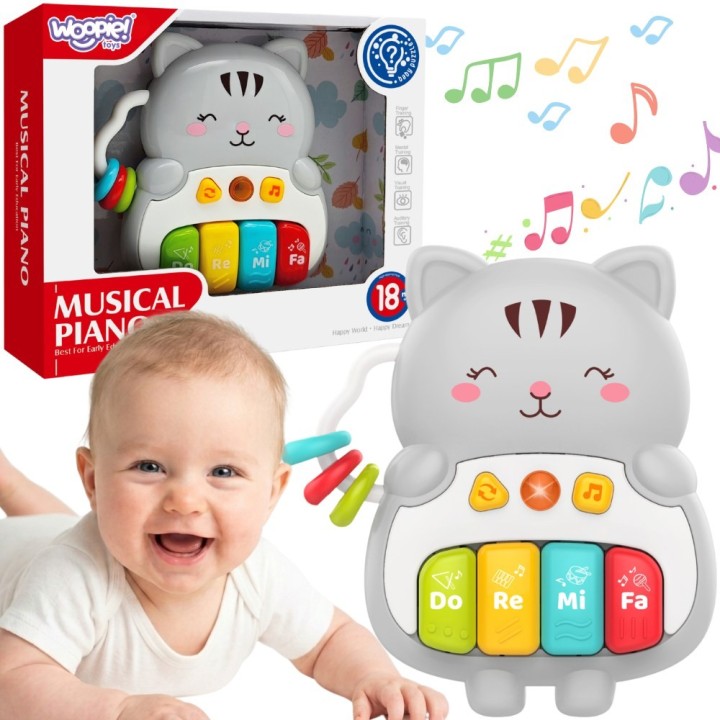WOOPIE Interactive Piano Kitten Musical Organ 18m+