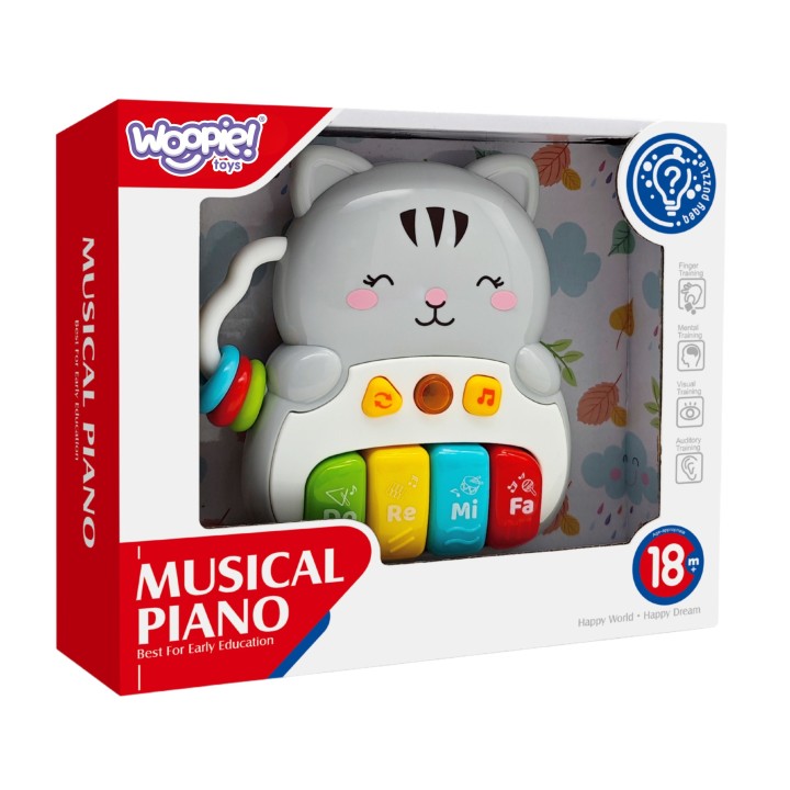 WOOPIE Interactive Piano Kitten Musical Organ 18m+