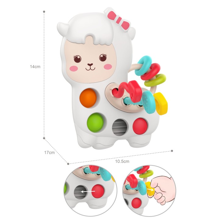 WOOPIE Zabawka Sensoryczna Lama Montessori 18m+