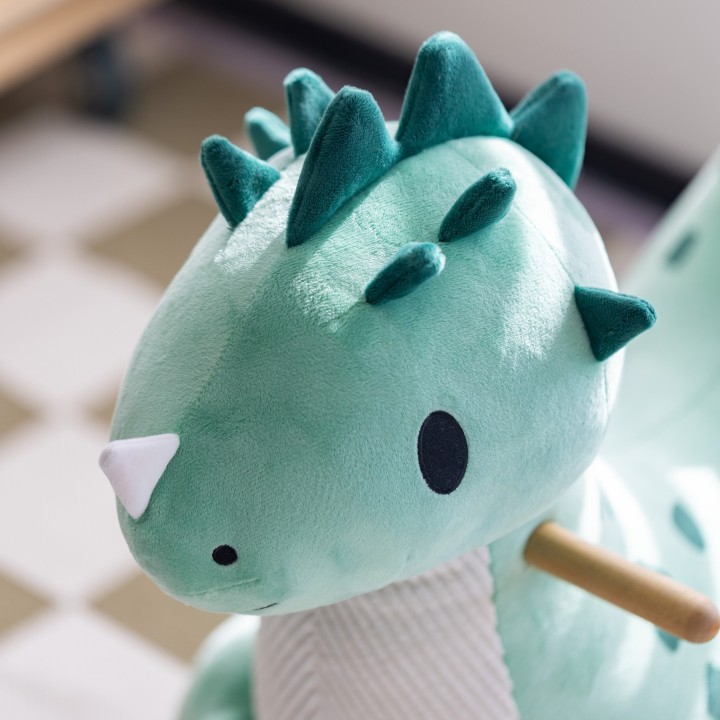 CLASSIC WORLD Drewniany Dinozaur Na Biegunach - Zabawka Dla Dzieci