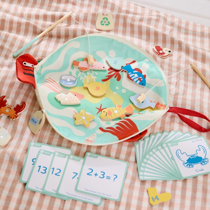 Educational Fishing Game with Magnet 35 pcs - Classic World