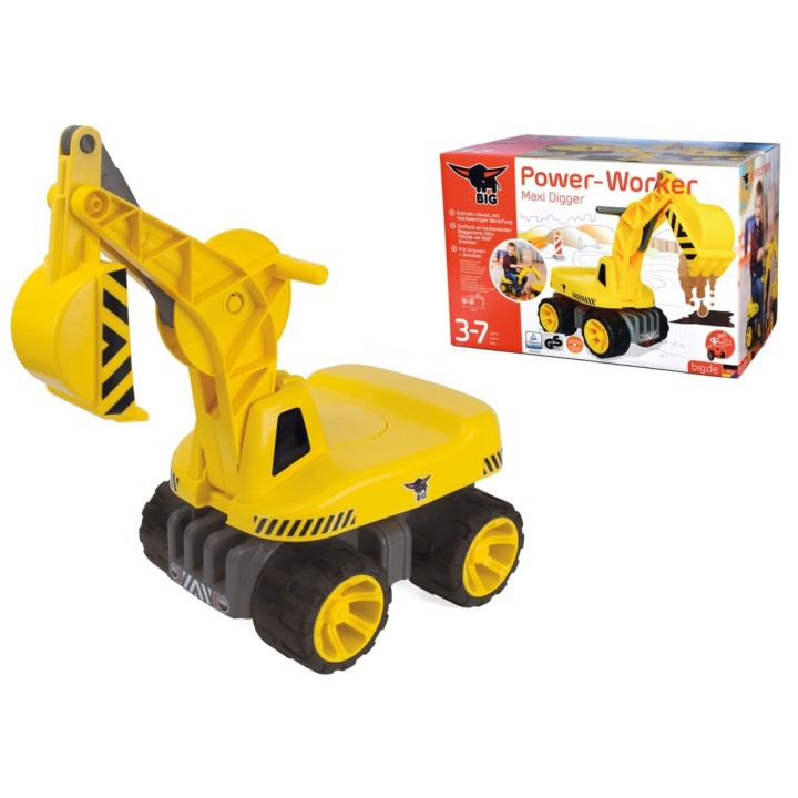 BIG Maxi Excavator Ride-on Power Worker - Toy for Toddlers