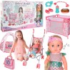 WOOPIE ROYAL Baby Doll 36 cm Mermaid Interactive Set XXL Caregiver 18 in 1