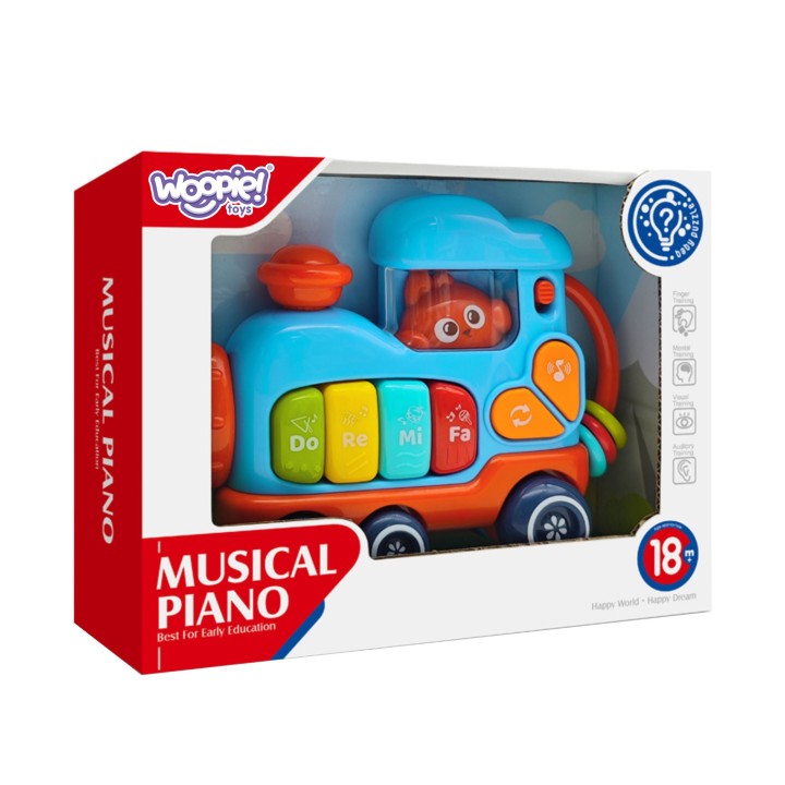 WOOPIE BABY Interaktywna Lokomotywa Pianinko - Rozwój i Muzyka