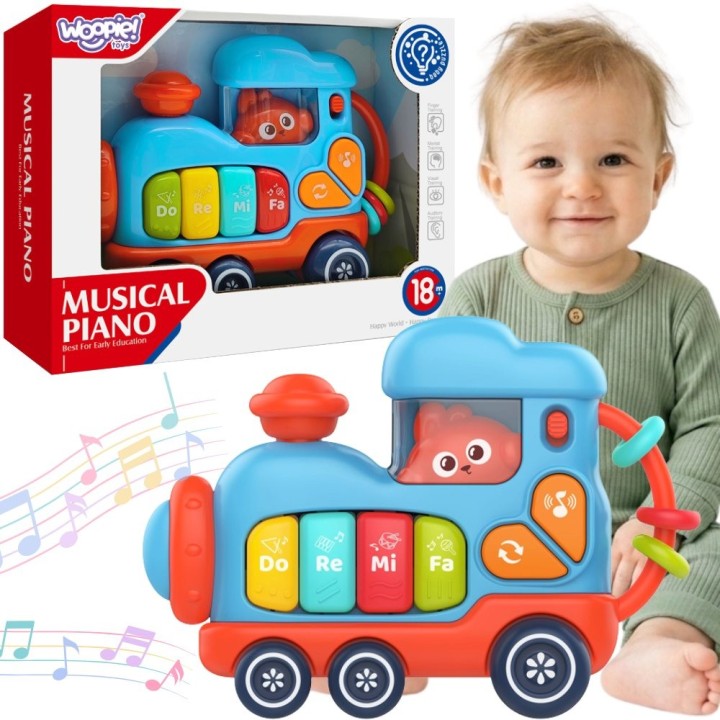 WOOPIE BABY Interaktywna Lokomotywa Pianinko - Rozwój i Muzyka