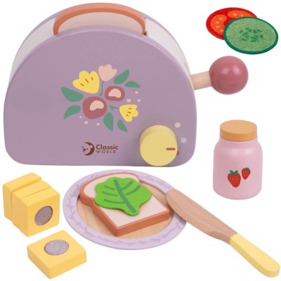 Wooden Breakfast Toaster CLASSIC WORLD with Accessories 13 pcs.