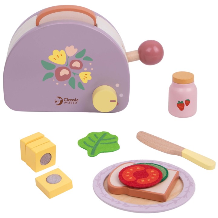 Wooden Breakfast Toaster CLASSIC WORLD with Accessories 13 pcs.