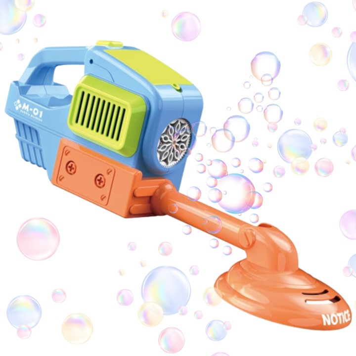 WOOPIE Bubble Blower Manual Lawn Mower Blue - Toy