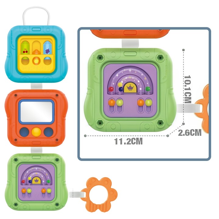 WOOPIE BABY 6-in-1 Sensory Cube Educational Interactive Toy