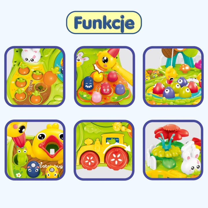 WOOPIE 2-in-1 Interactive Educational Table | Fishing & Sorter Game