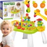 WOOPIE BABY Interactive Educational Table 2 in 1 Game Fishing Hammer Sorter Sound Light
