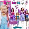WOOPIE Set of 4 Magical Princesses - 4-in-1 Doll Box with Accessories