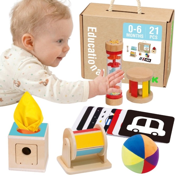 Montessori Educational Box XXL 0-6 months TOOKY TOY - Set