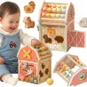 TOOKY TOY Wooden Barn Activity Sorter Montessori Abacus