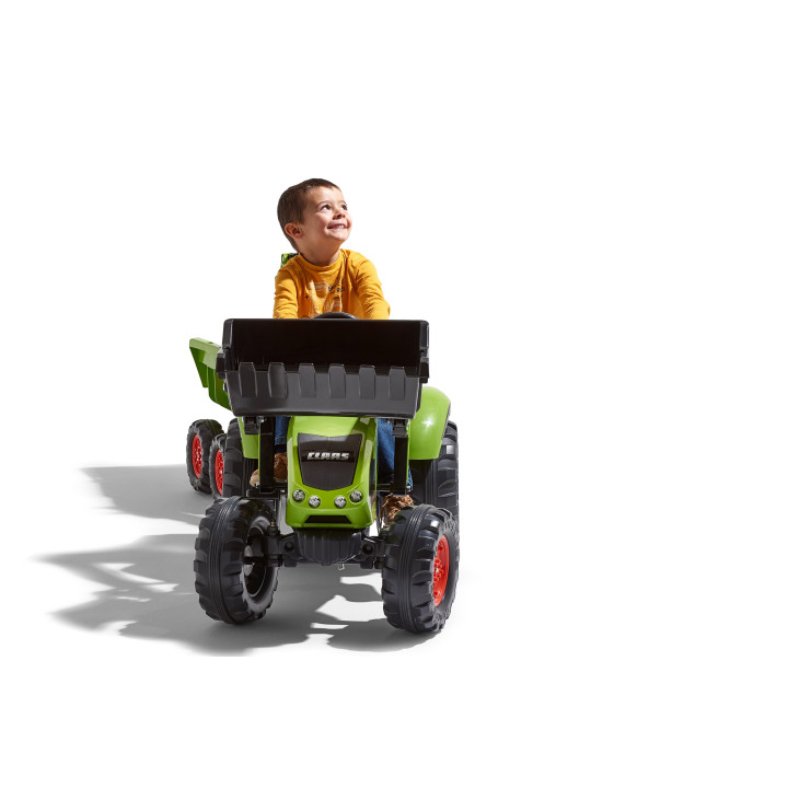 FALK CLAAS Pedal Tractor with Trailer, Bucket and Dozer from 3 Years
