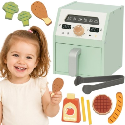 Air Fryer Drewniana Tooky Toy - Zabawka Edukacyjna Kulinarna