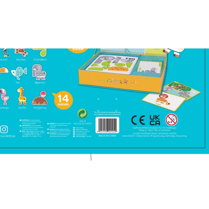 Animal Magnetic Puzzle 60 Pieces - CLASSIC WORLD
