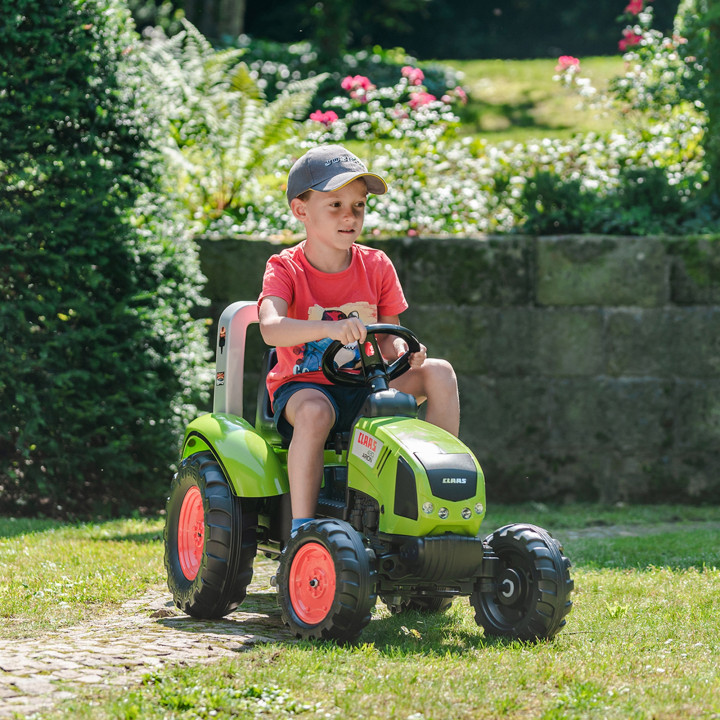 Falk Claas Pedal Tractor with Trailer Large Tractor Toy 3+