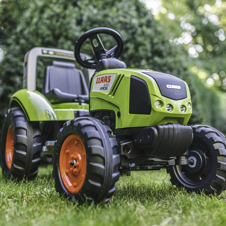 FALK DUŻY Traktor na Pedały CLAAS Przyczepa