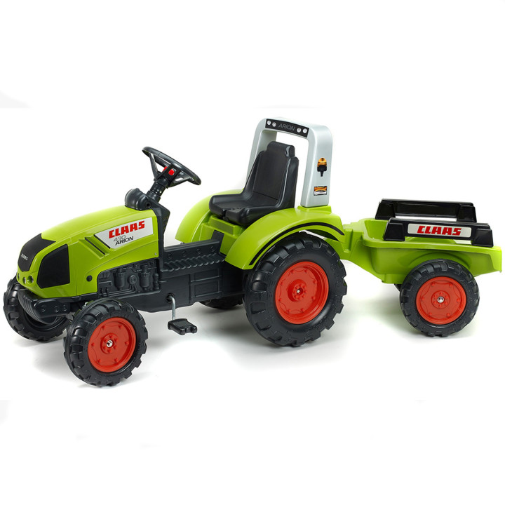 FALK DUŻY Traktor na Pedały CLAAS Przyczepa