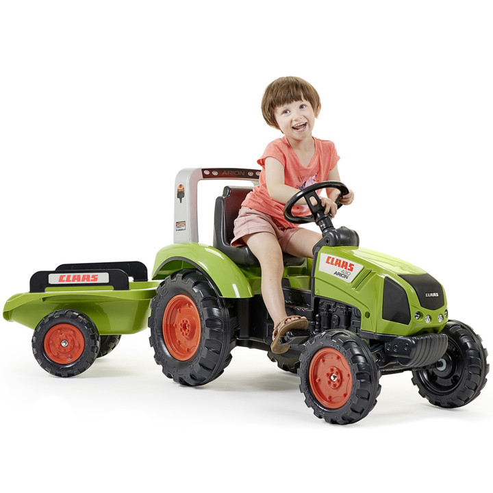 Falk Claas Pedal Tractor with Trailer Large Tractor Toy 3+