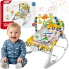WOOPY BABY Interactive Bouncer with Vibration and Arch, Multicolor