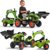 FALK Tractor with Trailer CLAAS Arion Backhoe BUCKET + Loader From 2 Years