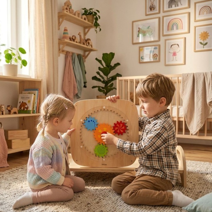 Viga Mirror and Emotions Wall Panel - an educational toy for children