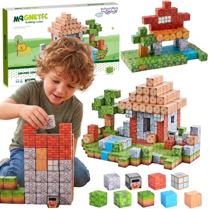 Woopie 108-piece magnetic building set - creative fun