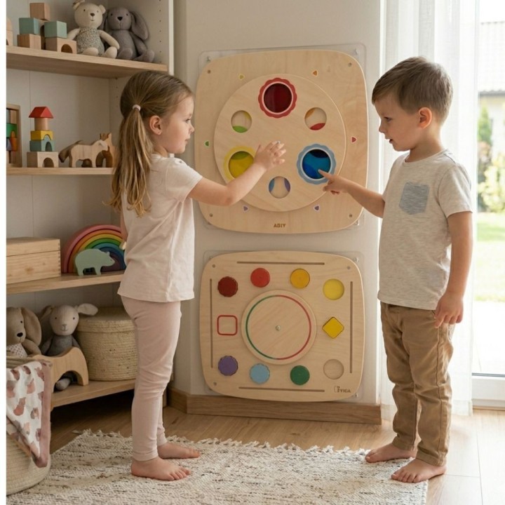 Viga Wooden Color Mix Board - Educational Toy