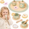 VIGA Wooden Spring Tea Set - 15 pieces